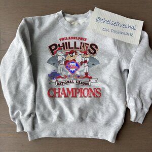 Vintage 1993 Philadelphia Phillies Looney Tunes Sweatshirt, MLB Phillies Shirt